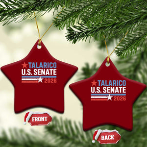 James Talarico US Senate 2026 Ceramic Ornament Texas Senate Race Stars and Stripes TS11 Print Your Wear