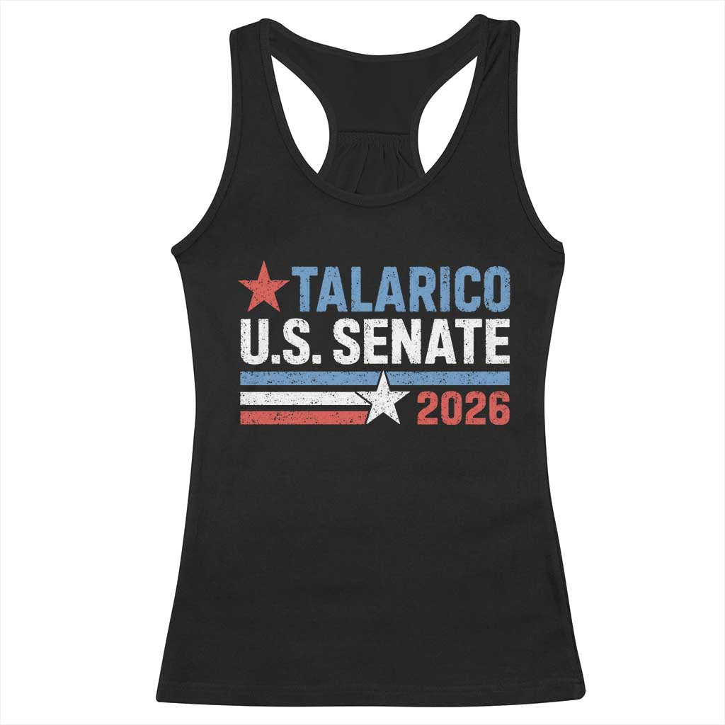 James Talarico US Senate 2026 Racerback Tank Top Texas Senate Race Stars and Stripes TS11 Black Print Your Wear