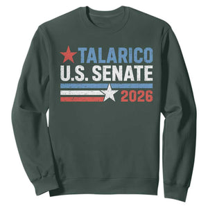 James Talarico US Senate 2026 Sweatshirt Texas Senate Race Stars and Stripes TS11 Dark Forest Green Print Your Wear