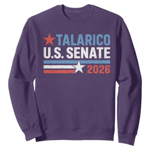 James Talarico US Senate 2026 Sweatshirt Texas Senate Race Stars and Stripes TS11 Purple Print Your Wear