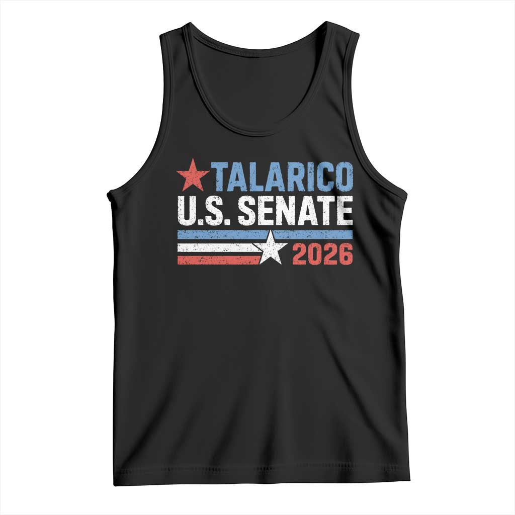 James Talarico US Senate 2026 Tank Top Texas Senate Race Stars and Stripes TS11 Black Print Your Wear