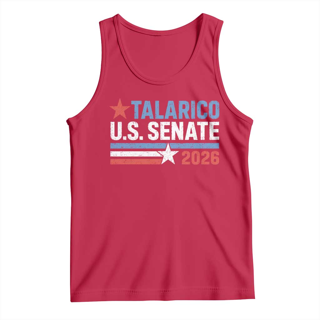 James Talarico US Senate 2026 Tank Top Texas Senate Race Stars and Stripes TS11 Red Print Your Wear
