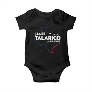 James Talarico for US Senate Baby Onesie Texas Senate Race 2026 TS11 Black Print Your Wear