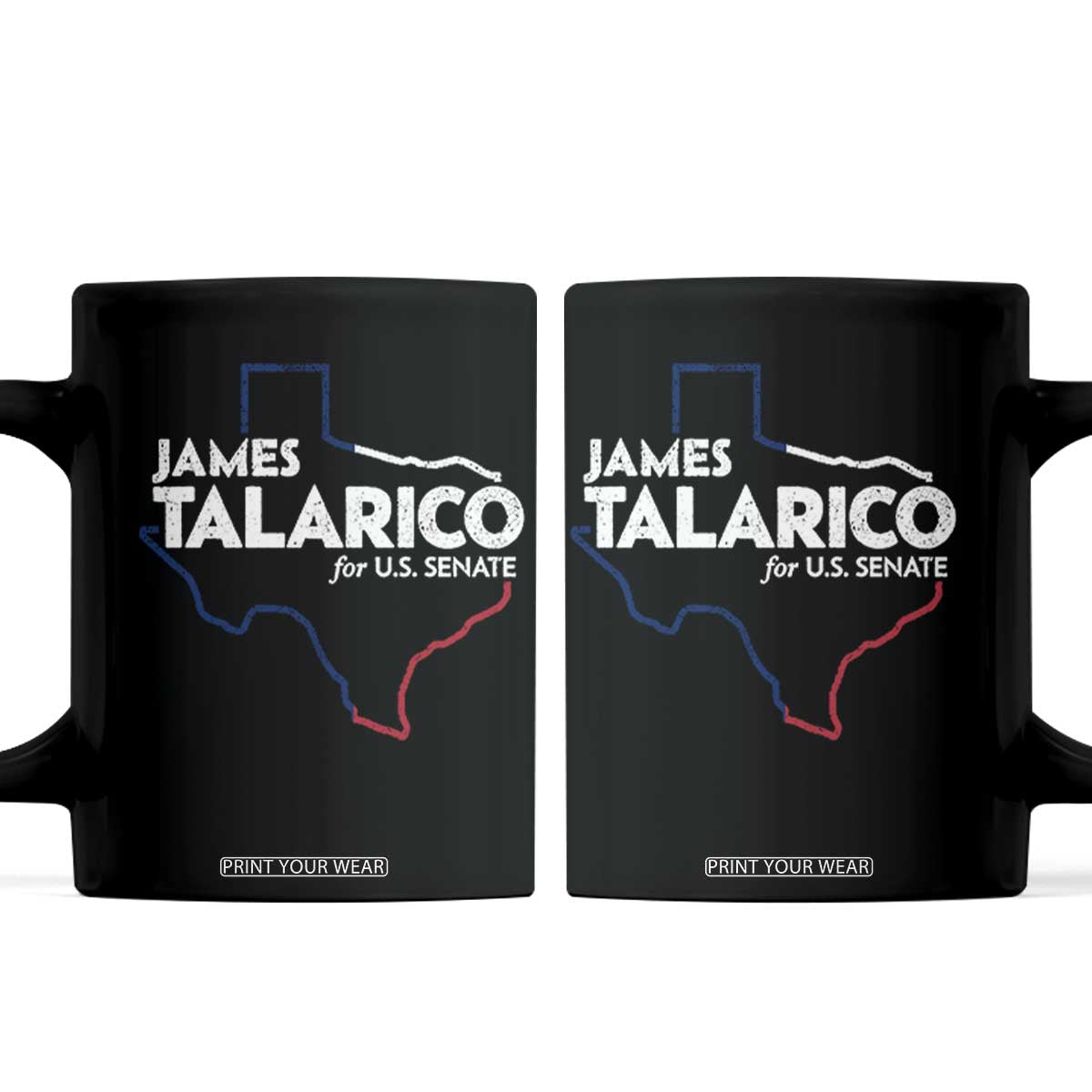 James Talarico for US Senate Coffee Mug Texas Senate Race 2026 TS11 Black Print Your Wear