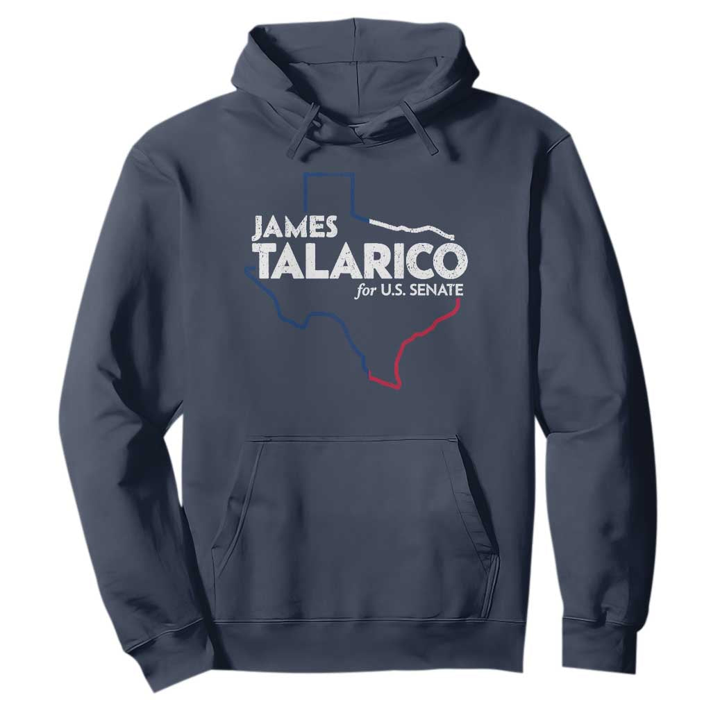 James Talarico for US Senate Hoodie Texas Senate Race 2026 TS11 Navy Print Your Wear