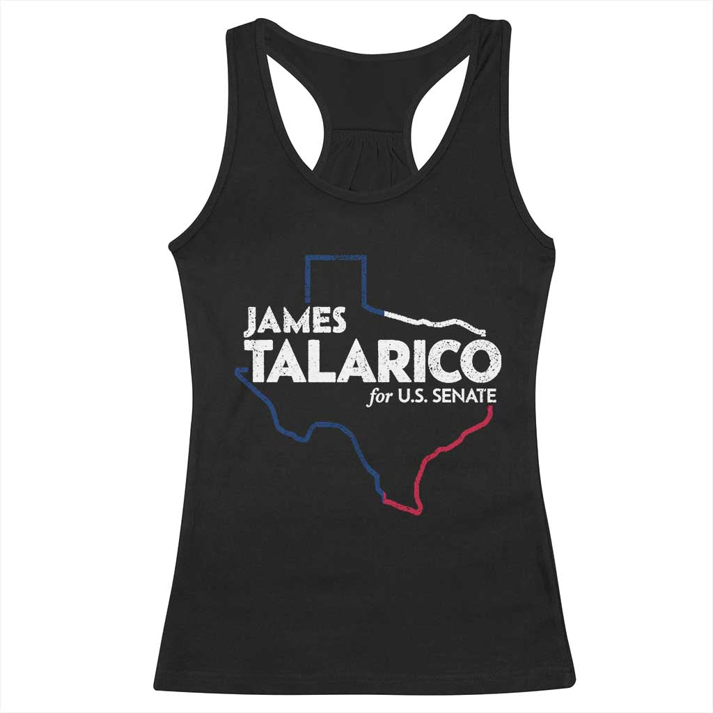 James Talarico for US Senate Racerback Tank Top Texas Senate Race 2026 TS11 Black Print Your Wear