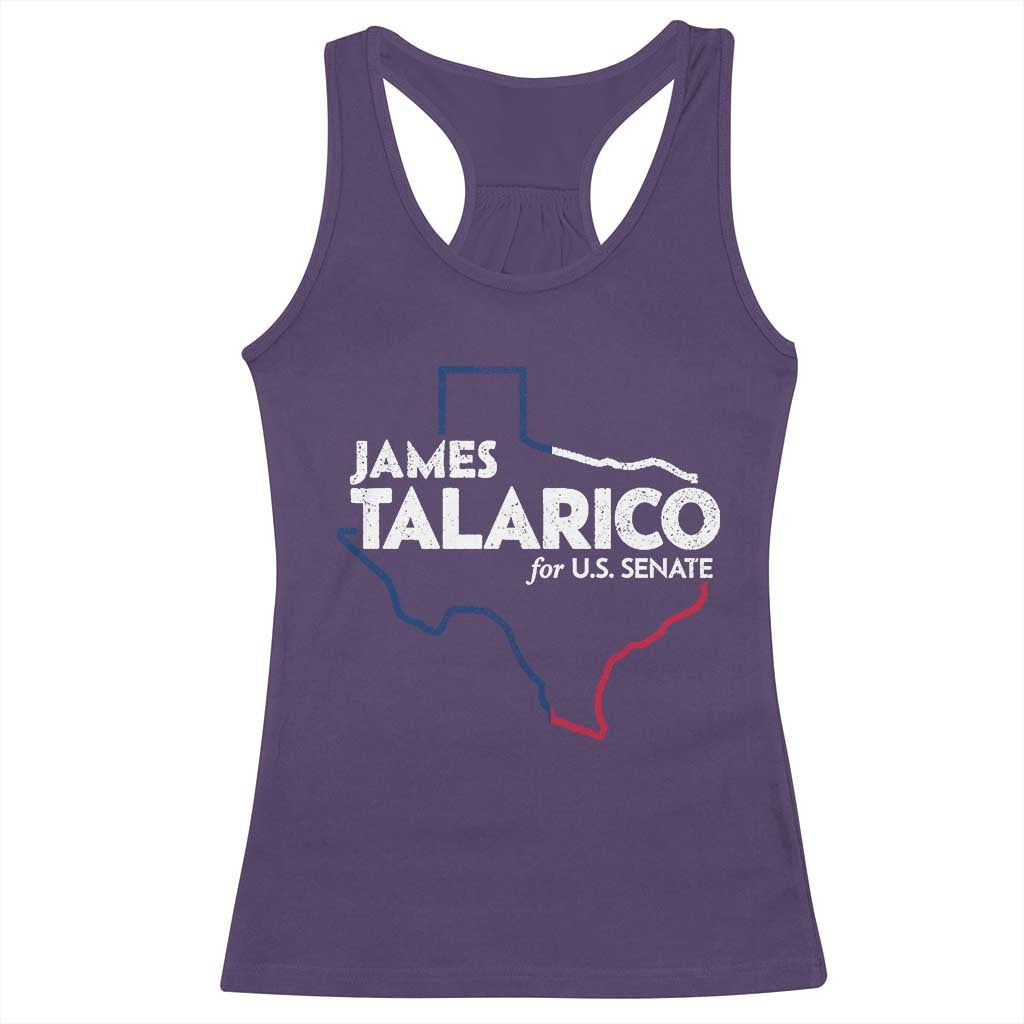 James Talarico for US Senate Racerback Tank Top Texas Senate Race 2026 TS11 Purple Print Your Wear