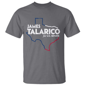 James Talarico for US Senate T Shirt Texas Senate Race 2026 TS11 Charcoal Print Your Wear