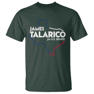 James Talarico for US Senate T Shirt Texas Senate Race 2026 TS11 Dark Forest Green Print Your Wear