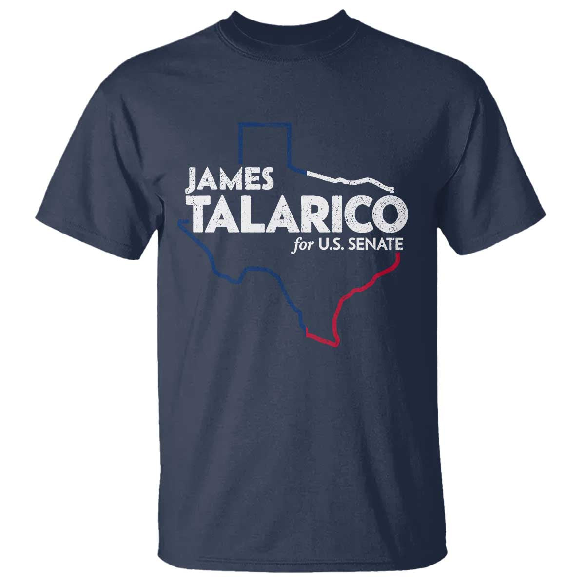 James Talarico for US Senate T Shirt Texas Senate Race 2026 TS11 Navy Print Your Wear