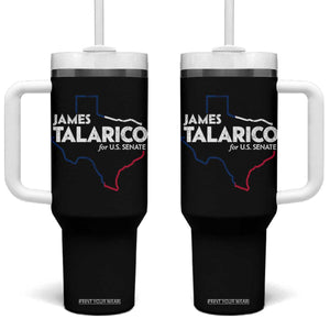 James Talarico for US Senate Tumbler With Handle Texas Senate Race 2026 TS11 One Size: 40 oz Black Print Your Wear