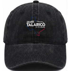 James Talarico for US Senate Washed Cotton Baseball Cap Texas Senate Race 2026 TS11 Print Your Wear