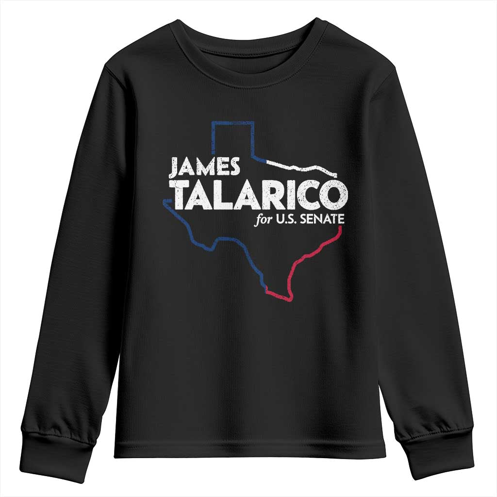 James Talarico for US Senate Youth Sweatshirt Texas Senate Race 2026 TS11 Black Print Your Wear