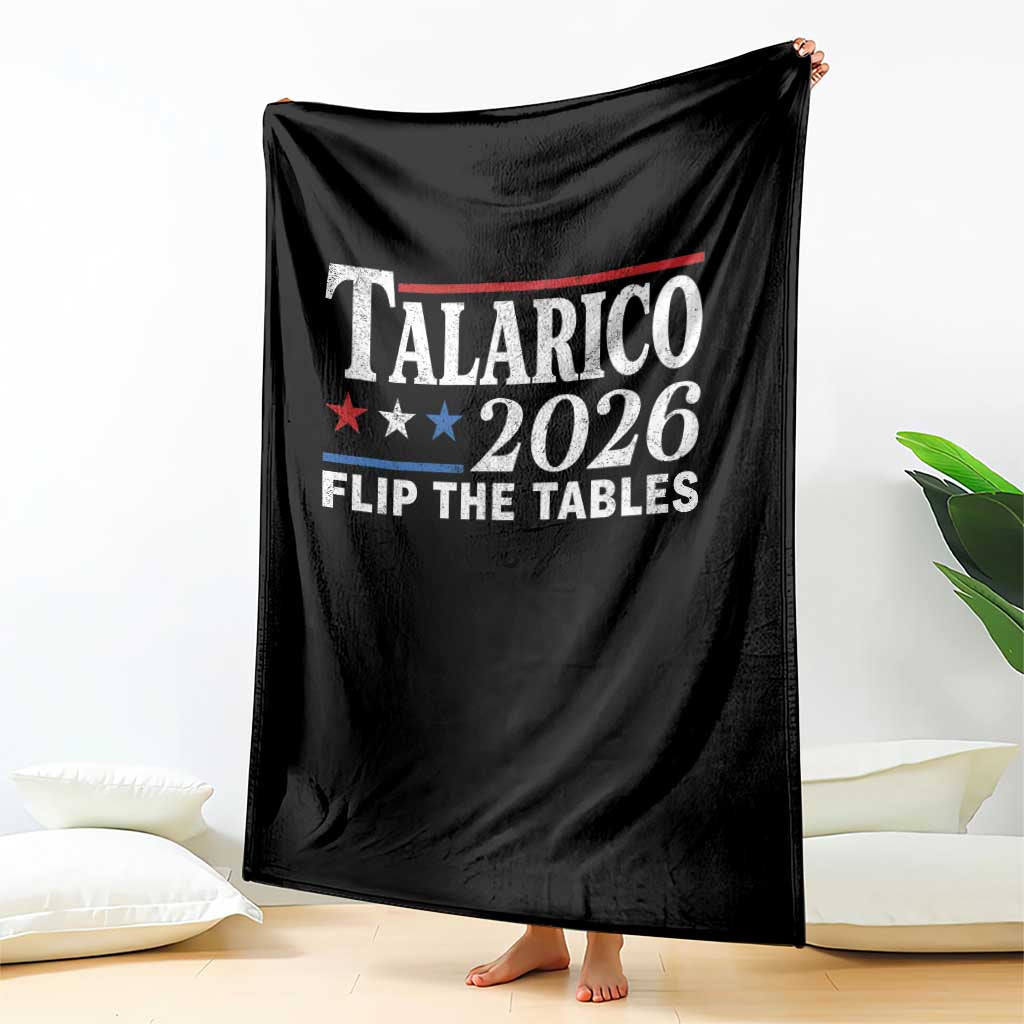 James Talarico 2026 Flip The Tables Throw Blanket Texas Senate TS11 Print Your Wear