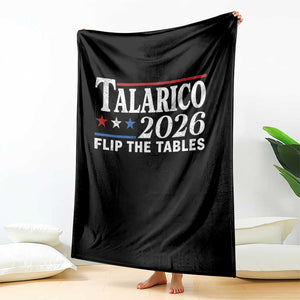 James Talarico 2026 Flip The Tables Throw Blanket Texas Senate TS11 Print Your Wear