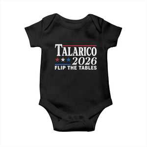 James Talarico 2026 Flip The Tables Baby Onesie Texas Senate TS11 Black Print Your Wear