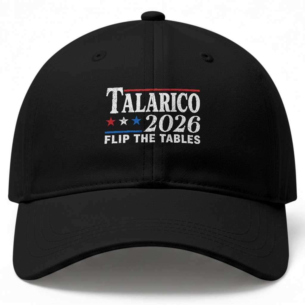 James Talarico 2026 Flip The Tables Baseball Cap Texas Senate TS11 Print Your Wear
