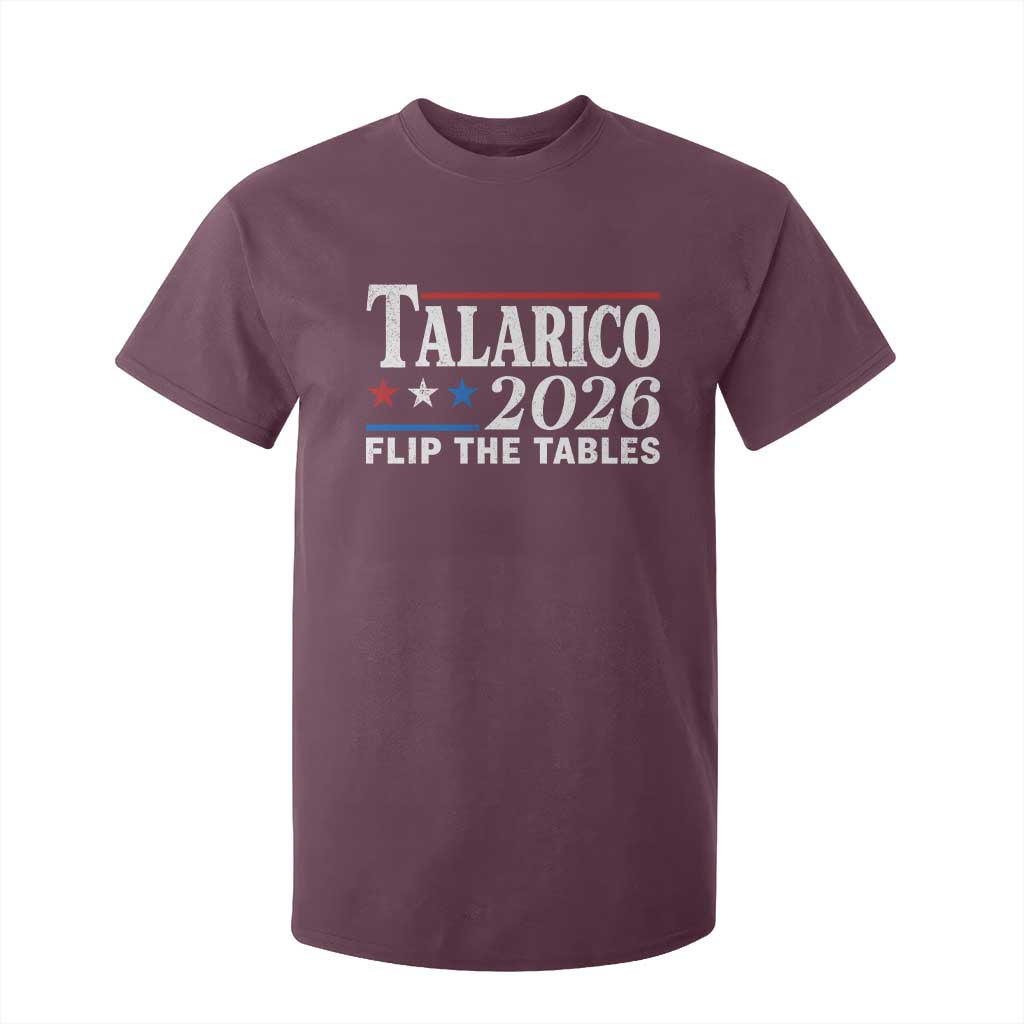 James Talarico 2026 Flip The Tables T Shirt For Kid Texas Senate TS11 Maroon Print Your Wear