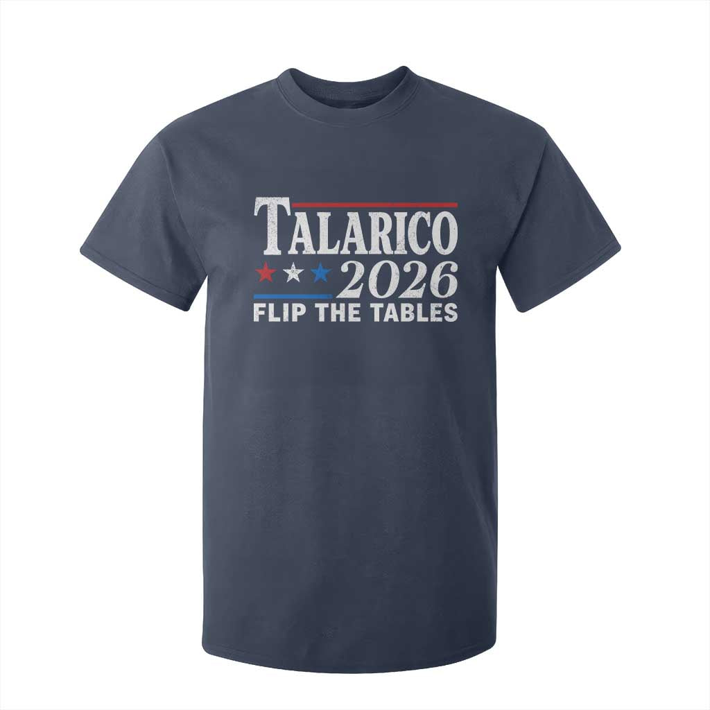 James Talarico 2026 Flip The Tables T Shirt For Kid Texas Senate TS11 Navy Print Your Wear