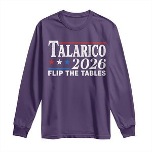 James Talarico 2026 Flip The Tables Long Sleeve Shirt Texas Senate TS11 Purple Print Your Wear