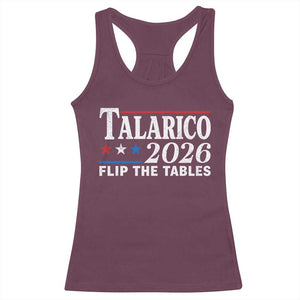 James Talarico 2026 Flip The Tables Racerback Tank Top Texas Senate TS11 Maroon Print Your Wear