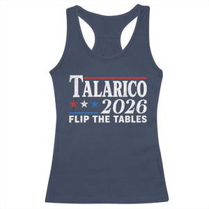 James Talarico 2026 Flip The Tables Racerback Tank Top Texas Senate TS11 Navy Print Your Wear