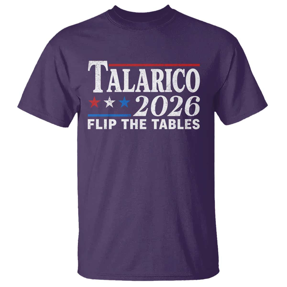 James Talarico 2026 Flip The Tables T Shirt Texas Senate TS11 Purple Print Your Wear