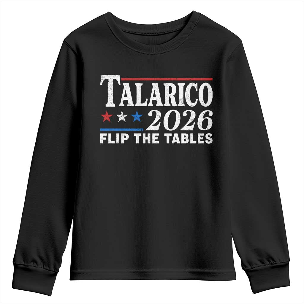 James Talarico 2026 Flip The Tables Youth Sweatshirt Texas Senate TS11 Black Print Your Wear