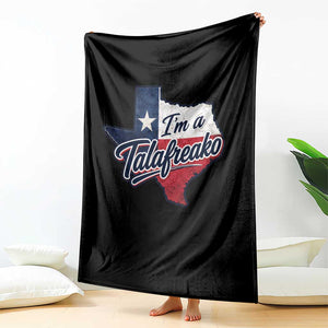 I Am A Talafreako James Talarico Throw Blanket US Senate Vintage Texas Map TS11 Print Your Wear