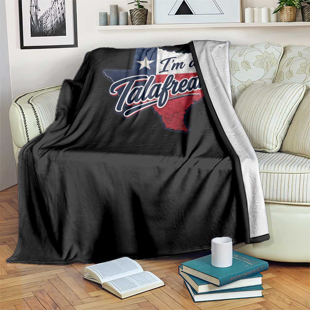 I Am A Talafreako James Talarico Throw Blanket US Senate Vintage Texas Map TS11 Print Your Wear