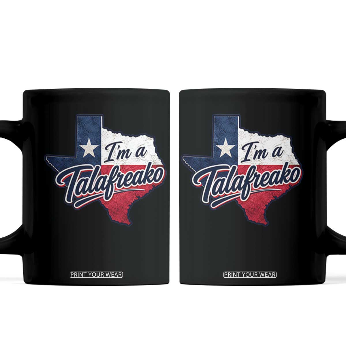 I Am A Talafreako James Talarico Coffee Mug US Senate Vintage Texas Map TS11 Black Print Your Wear