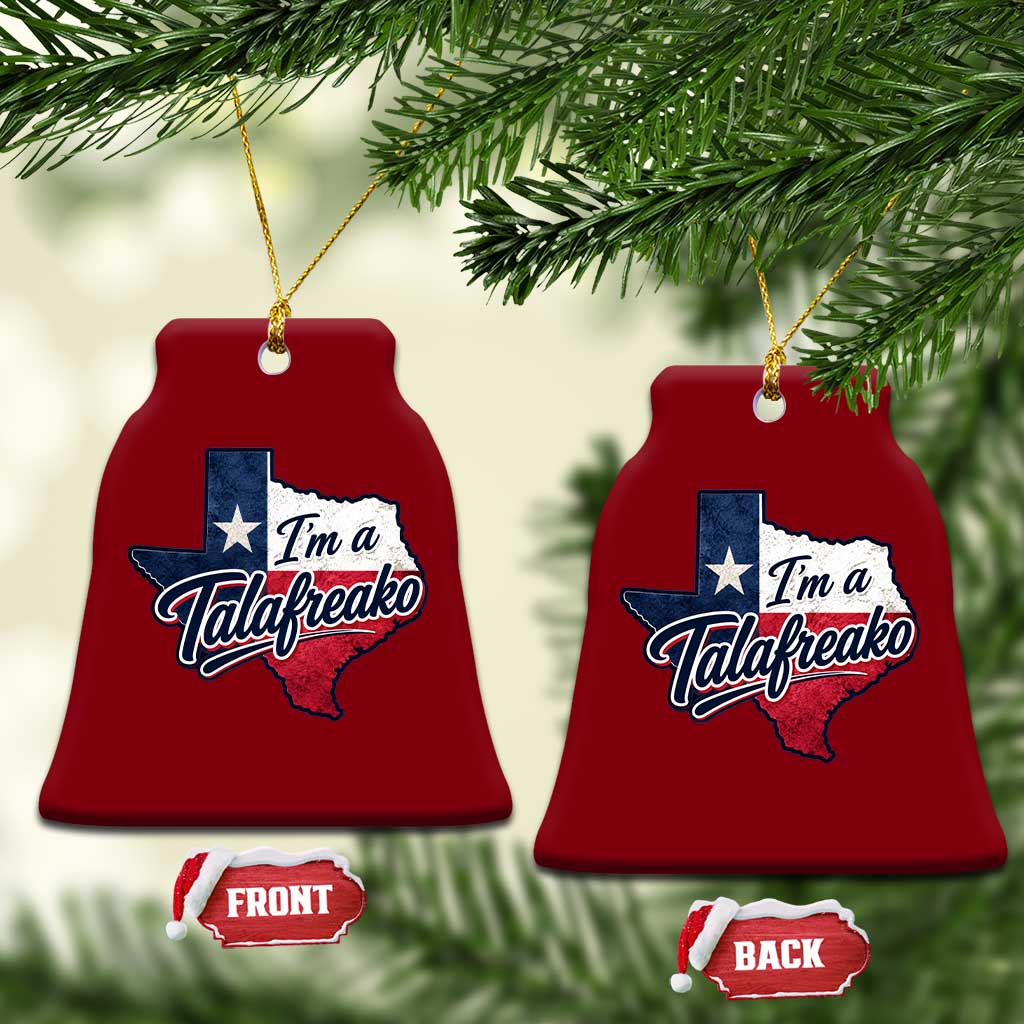 I Am A Talafreako James Talarico Ceramic Ornament US Senate Vintage Texas Map TS11 Print Your Wear