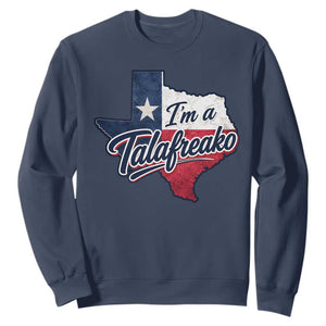 I Am A Talafreako James Talarico Sweatshirt US Senate Vintage Texas Map TS11 Navy Print Your Wear