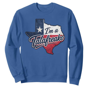 I Am A Talafreako James Talarico Sweatshirt US Senate Vintage Texas Map TS11 Royal Blue Print Your Wear