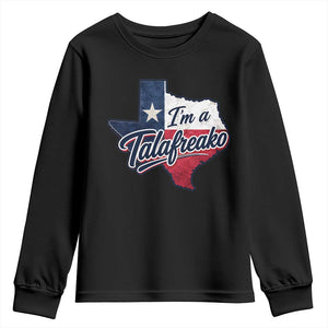 I Am A Talafreako James Talarico Youth Sweatshirt US Senate Vintage Texas Map TS11 Black Print Your Wear
