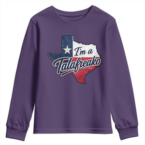 I Am A Talafreako James Talarico Youth Sweatshirt US Senate Vintage Texas Map TS11 Purple Print Your Wear