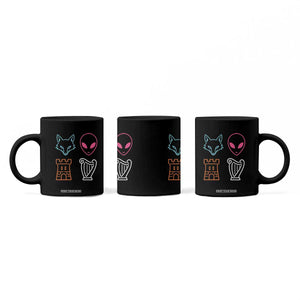 Fox Alien Castle Harp Retro Coffee Mug San Antonio Texas Sports TS11 Print Your Wear