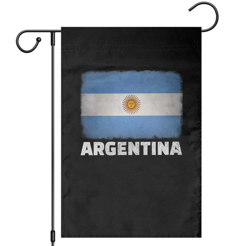 Vintage Argentina Flag Sun of May Argentinian Souvenir Garden Flag TS11 Black Print Your Wear