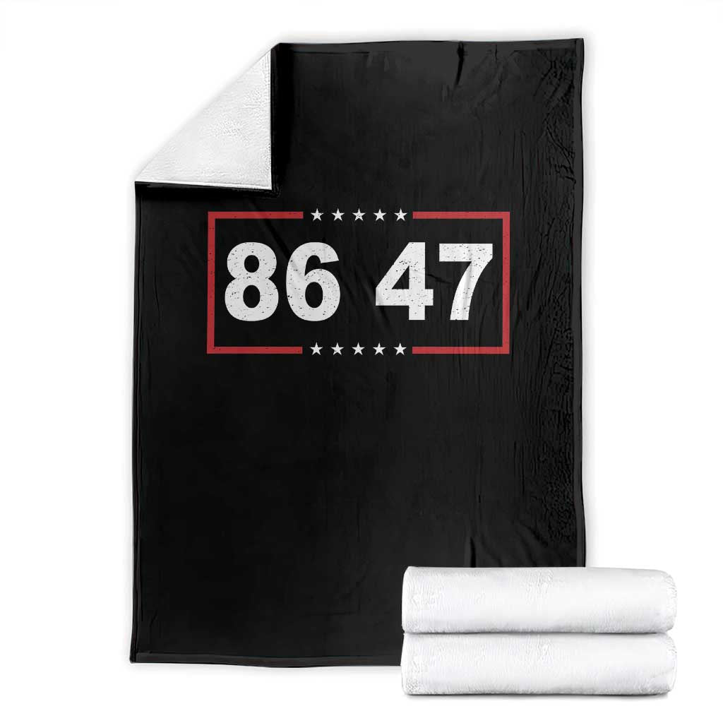 Vintage 8647 Throw Blanket US Political FDT Stars And Stripes TS11 Black Print Your Wear