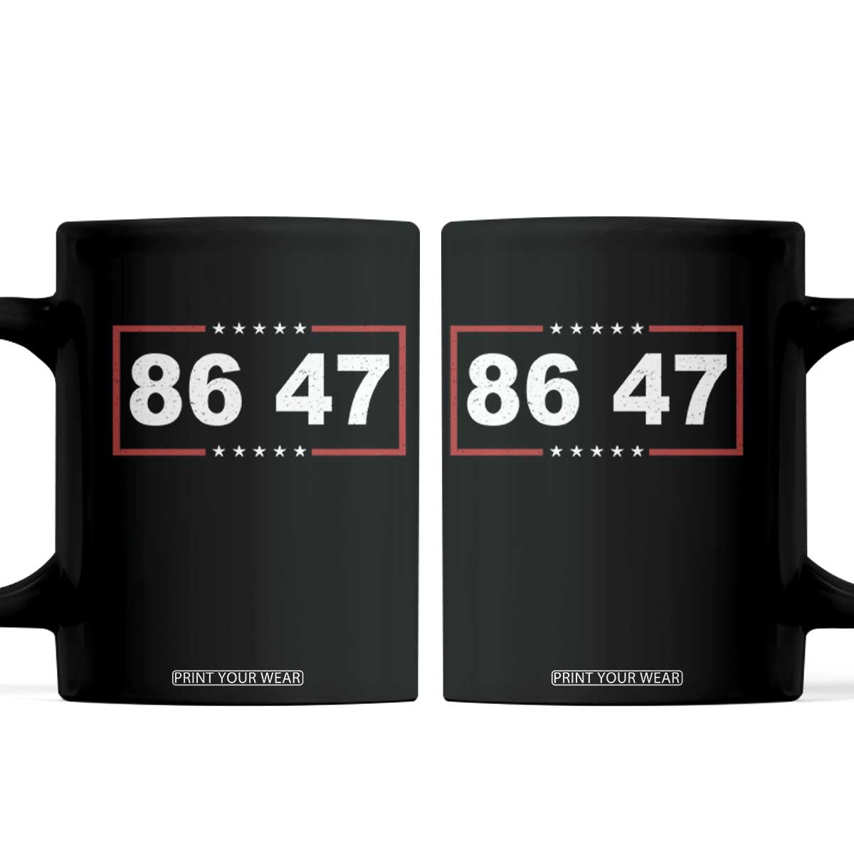 Vintage 8647 Coffee Mug US Political FDT Stars And Stripes TS11 Black Print Your Wear