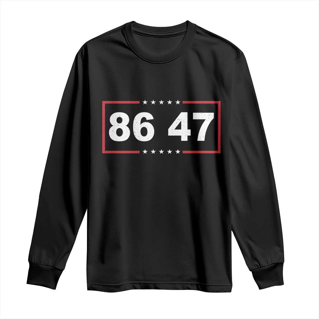 Vintage 8647 Long Sleeve Shirt US Political FDT Stars And Stripes TS11 Black Print Your Wear