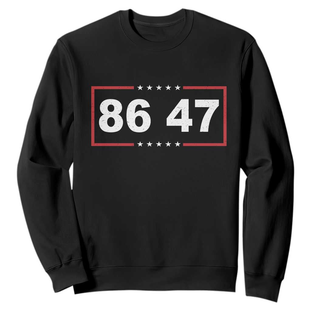 Vintage 8647 Sweatshirt US Political FDT Stars And Stripes TS11 Black Print Your Wear