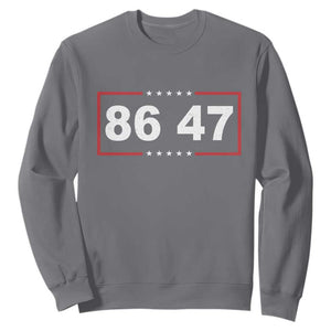 Vintage 8647 Sweatshirt US Political FDT Stars And Stripes TS11 Charcoal Print Your Wear