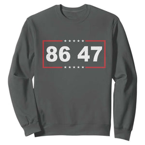 Vintage 8647 Sweatshirt US Political FDT Stars And Stripes TS11 Dark Heather Print Your Wear