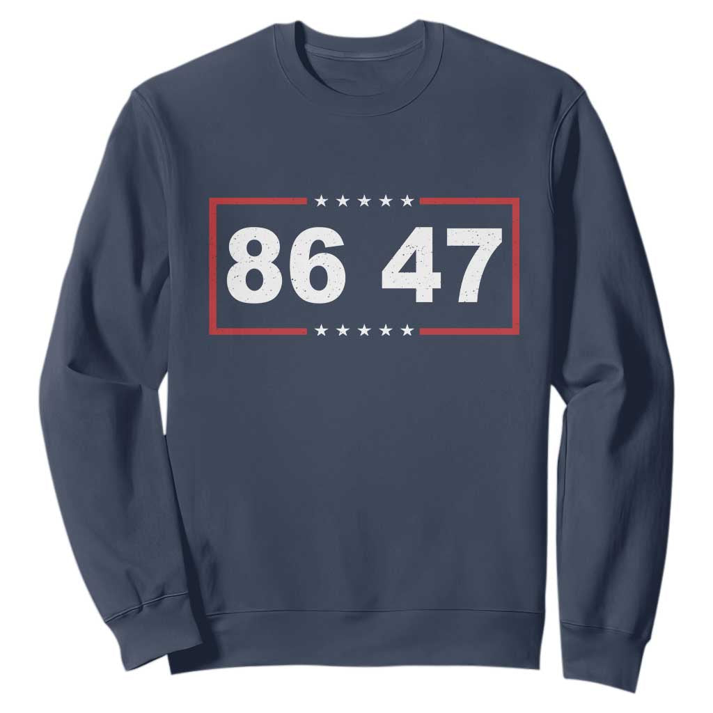 Vintage 8647 Sweatshirt US Political FDT Stars And Stripes TS11 Navy Print Your Wear