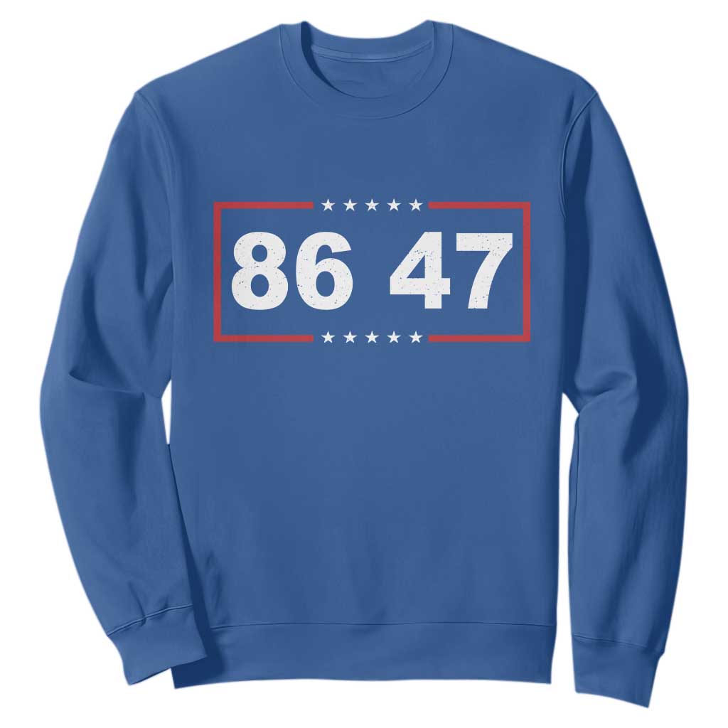 Vintage 8647 Sweatshirt US Political FDT Stars And Stripes TS11 Royal Blue Print Your Wear
