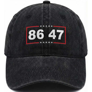 Vintage 8647 Washed Cotton Baseball Cap US Political FDT Stars And Stripes TS11 Print Your Wear