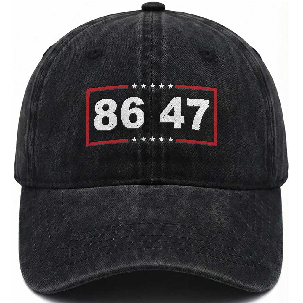 Vintage 8647 Washed Cotton Baseball Cap US Political FDT Stars And Stripes TS11 Print Your Wear