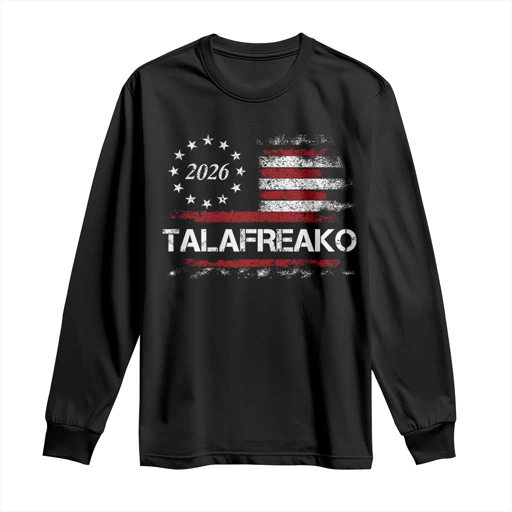 Talafreako James Talarico 2026 Long Sleeve Shirt US Senate Texas Vintage American Flag TS11 Black Print Your Wear