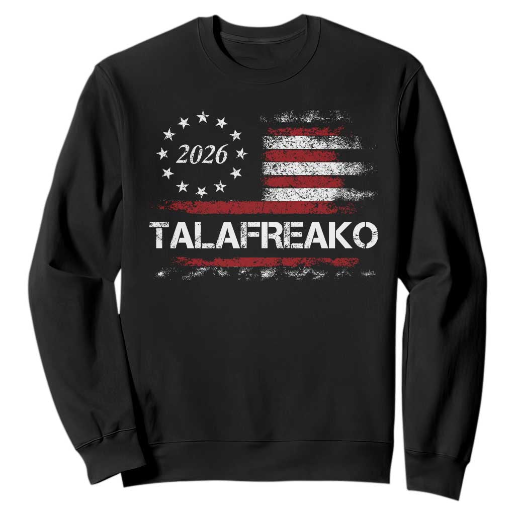 Talafreako James Talarico 2026 Sweatshirt US Senate Texas Vintage American Flag TS11 Black Print Your Wear